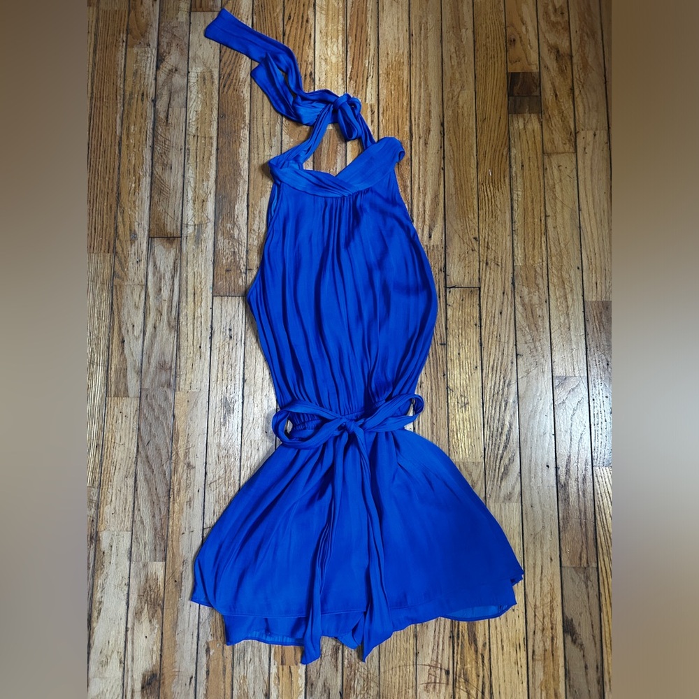 Naked Zebra Blue Romper